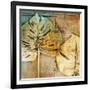 Gold Leaves II-Patricia Pinto-Framed Art Print
