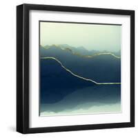 Gold Lined Alps-Dirk Wüstenhagen-Framed Art Print