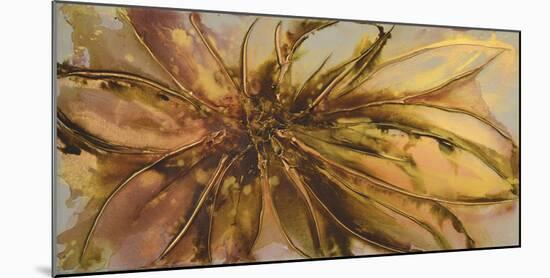 Gold Lotus I-Caroline Ashwood-Mounted Giclee Print