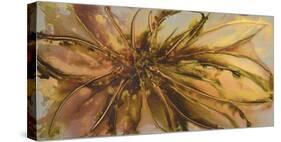 Gold Lotus I-Caroline Ashwood-Stretched Canvas