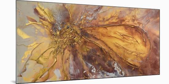 Gold Lotus II-Caroline Ashwood-Mounted Giclee Print