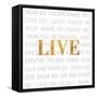 Gold Love Type I (Live)-SD Graphics Studio-Framed Stretched Canvas