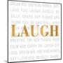 Gold Love Type II (Laugh)-SD Graphics Studio-Mounted Art Print