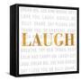 Gold Love Type II (Laugh)-SD Graphics Studio-Framed Stretched Canvas