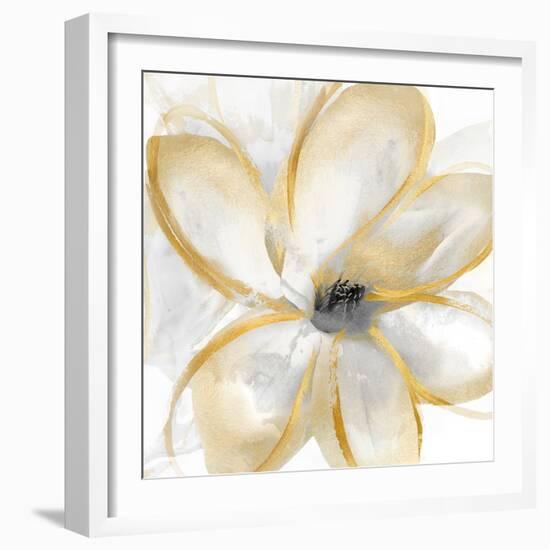 Gold Magnolias 1, 2024-Sydney Pratt-Framed Art Print