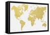 Gold Map-Natasha Wescoat-Framed Stretched Canvas