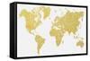 Gold Map-Natasha Wescoat-Framed Stretched Canvas