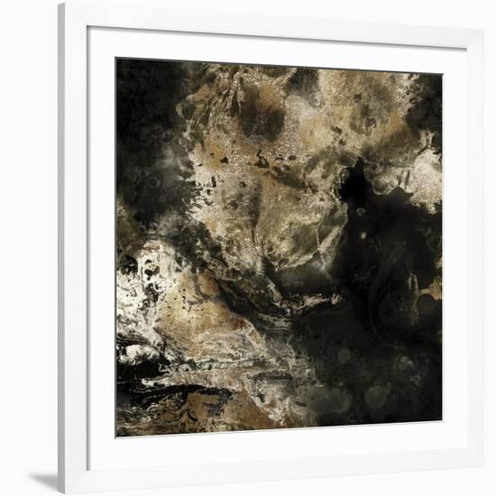 Gold Marbled Abstract II-PI Studio-Framed Art Print