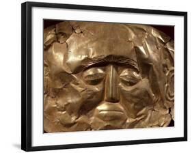 Gold Mask from Tomb Iv of Circle a of Mycenae-null-Framed Giclee Print