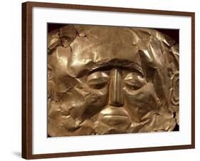 Gold Mask from Tomb Iv of Circle a of Mycenae-null-Framed Giclee Print