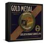 Gold Medal Brand - Covina, California - Citrus Crate Label-Lantern Press-Framed Stretched Canvas