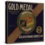 Gold Medal Brand - Covina, California - Citrus Crate Label-Lantern Press-Stretched Canvas