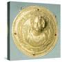Gold Medallion with Eros Bust, Syria-null-Stretched Canvas