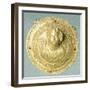 Gold Medallion with Eros Bust, Syria-null-Framed Giclee Print