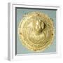 Gold Medallion with Eros Bust, Syria-null-Framed Giclee Print