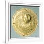 Gold Medallion with Eros Bust, Syria-null-Framed Giclee Print