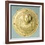 Gold Medallion with Eros Bust, Syria-null-Framed Giclee Print