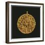 Gold Medallion with Granulated Decoration, Artefact from Larsa, Iraq, Babylonian Civilization BC-null-Framed Giclee Print