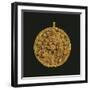 Gold Medallion with Granulated Decoration, Artefact from Larsa, Iraq, Babylonian Civilization BC-null-Framed Giclee Print