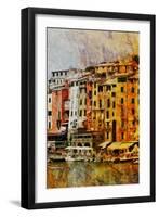 Gold Mediterrane 01-Joost Hogervorst-Framed Art Print