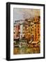 Gold Mediterrane 01-Joost Hogervorst-Framed Art Print