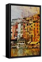 Gold Mediterrane 01-Joost Hogervorst-Framed Stretched Canvas