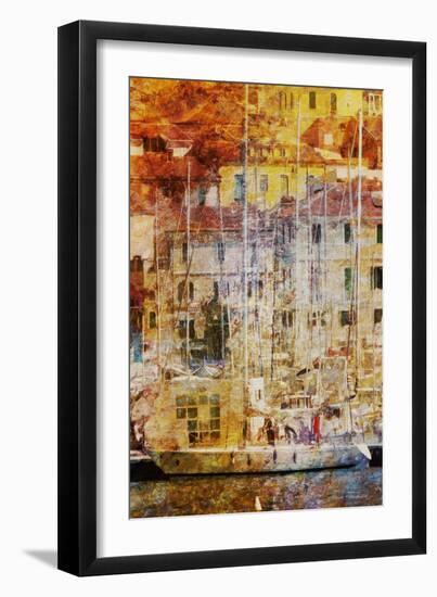 Gold Mediterrane 06-Joost Hogervorst-Framed Art Print