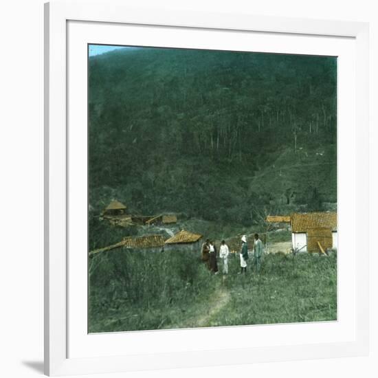 Gold Mine in Brazil, around 1900-Leon, Levy et Fils-Framed Photographic Print