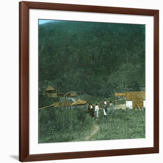 Gold Mine in Brazil, around 1900-Leon, Levy et Fils-Framed Photographic Print