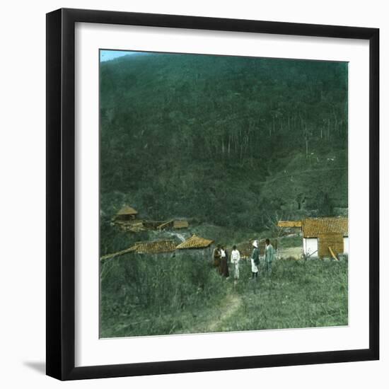 Gold Mine in Brazil, around 1900-Leon, Levy et Fils-Framed Photographic Print