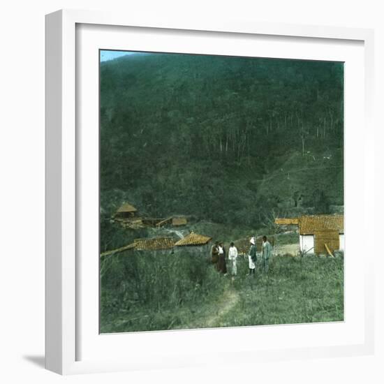 Gold Mine in Brazil, around 1900-Leon, Levy et Fils-Framed Photographic Print