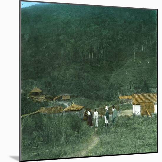 Gold Mine in Brazil, around 1900-Leon, Levy et Fils-Mounted Photographic Print