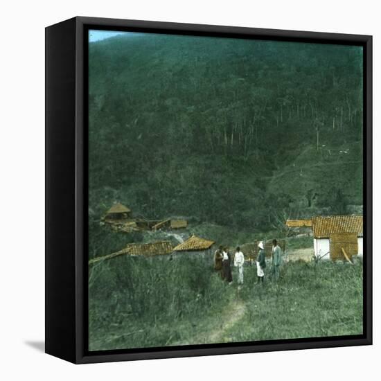 Gold Mine in Brazil, around 1900-Leon, Levy et Fils-Framed Stretched Canvas
