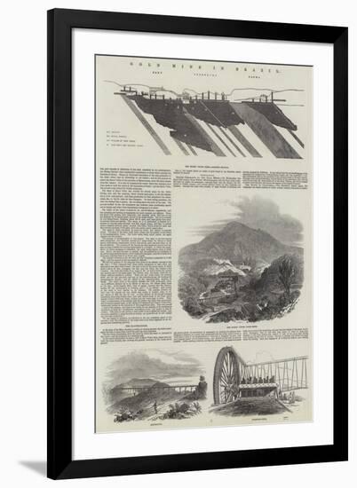 Gold Mine in Brazil-null-Framed Giclee Print