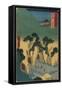 Gold Mine, Sado Province, September 1853-Utagawa Hiroshige-Framed Stretched Canvas