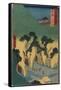 Gold Mine, Sado Province, September 1853-Utagawa Hiroshige-Framed Stretched Canvas