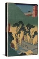 Gold Mine, Sado Province, September 1853-Utagawa Hiroshige-Stretched Canvas