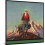 Gold Miner and Burro - Citrus Crate Label-Lantern Press-Mounted Art Print