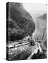 Gold Miners Near Ouray, Colorado-null-Stretched Canvas