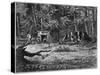 Gold Mining Camp in America-null-Stretched Canvas