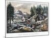 Gold Mining in California, 1849-Currier & Ives-Mounted Giclee Print