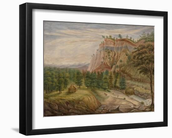 Gold Mining in the Mother Lode-R. D. Stoney-Framed Giclee Print