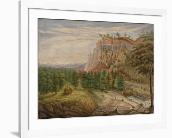Gold Mining in the Mother Lode-R. D. Stoney-Framed Giclee Print