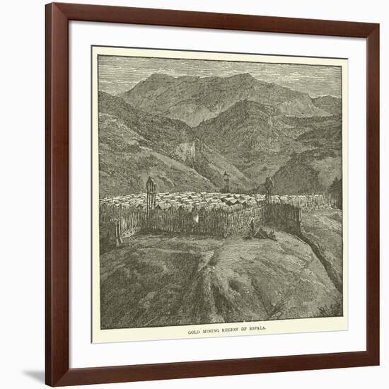 Gold Mining Region of Sofala-null-Framed Giclee Print