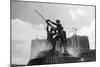 Gold Mining Statue-null-Mounted Photographic Print