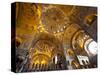 Gold Mosaics on the Dome Vaults of St. Mark's Basilica in Venice, Veneto, Italy, Europe-Carlo Morucchio-Stretched Canvas