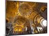 Gold Mosaics on the Dome Vaults of St. Mark's Basilica in Venice, Veneto, Italy, Europe-Carlo Morucchio-Mounted Photographic Print
