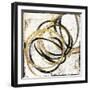 Gold Motion-Jace Grey-Framed Art Print