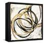 Gold Motion-Jace Grey-Framed Stretched Canvas