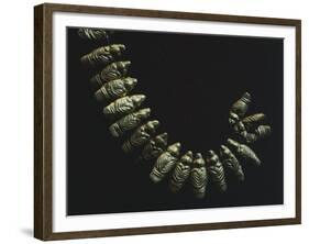 Gold Necklace Formed by Small Stylized Birds, Artifact Originating from Restrepo-null-Framed Giclee Print